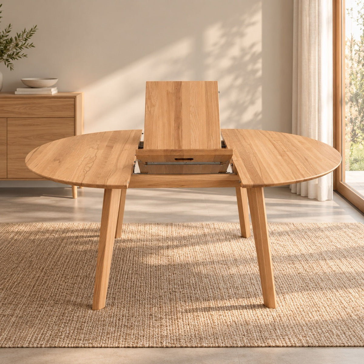 Mesas extensibles de madera maciza
