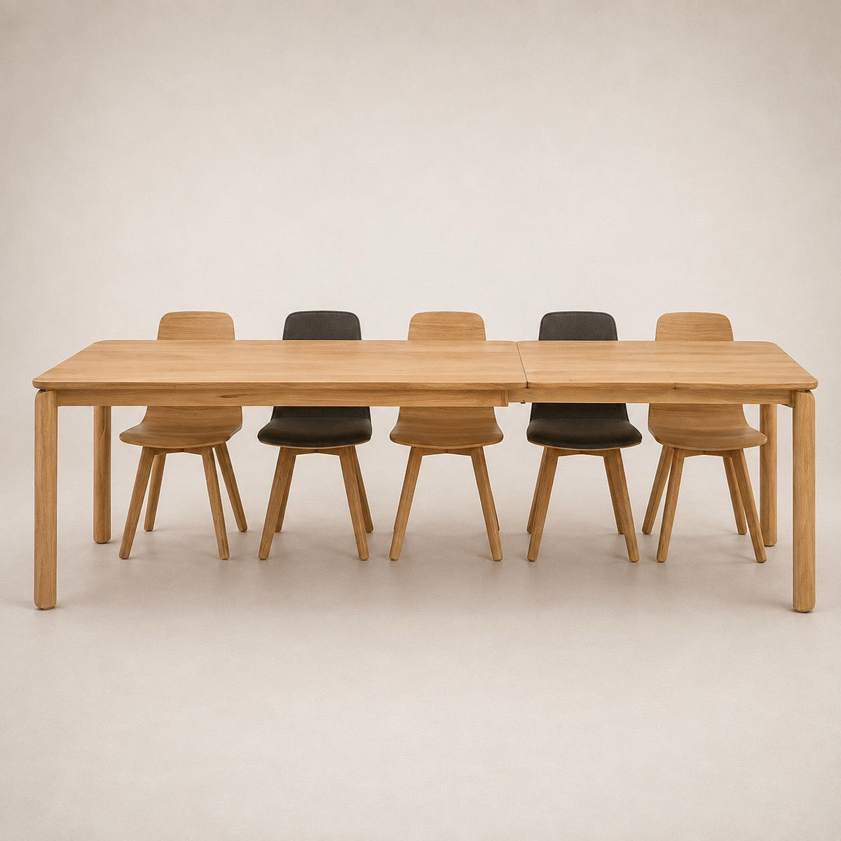 Mesa de comedor extensible madera maciza de roble GOLF | VESKOR
