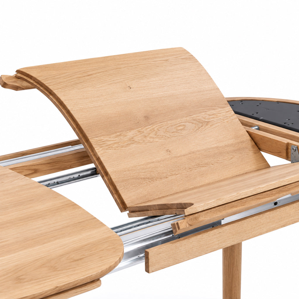 Mesa de comedor extensible madera maciza roble IKONA | VESKOR