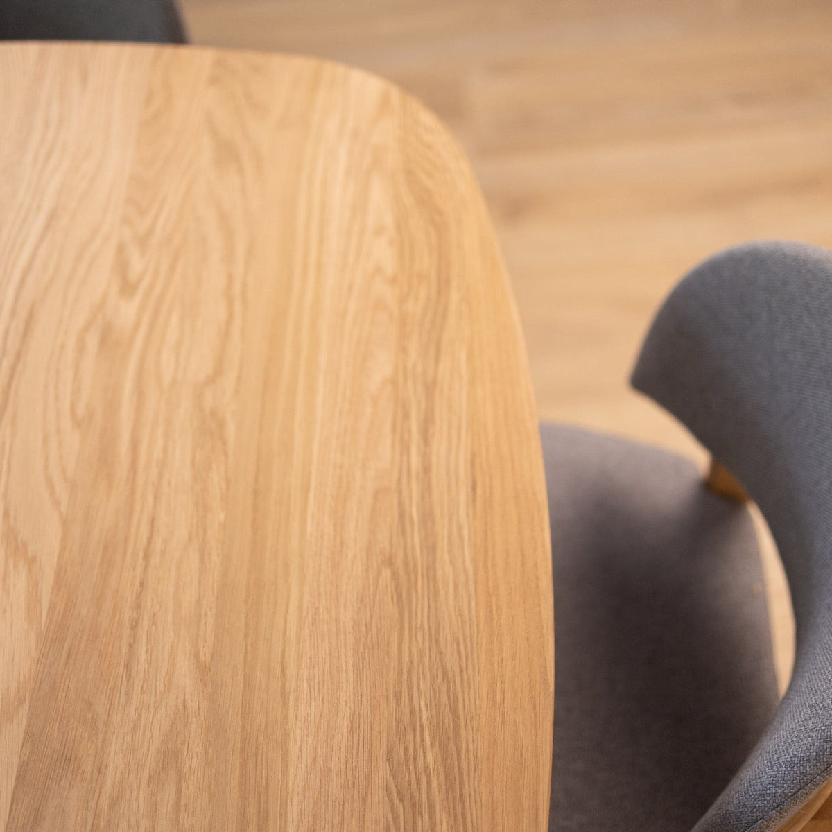 Mesa de comedor extensible madera maciza de roble LUNA | VESKOR
