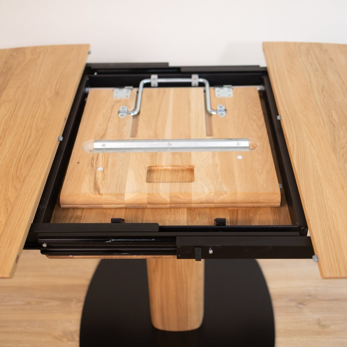 Mesa de comedor extensible madera maciza de roble LUNA | VESKOR
