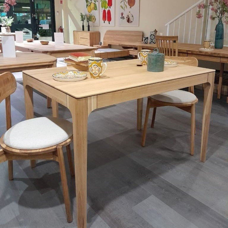 Mesa de comedor fija madera maciza de roble CREATIV | VESKOR