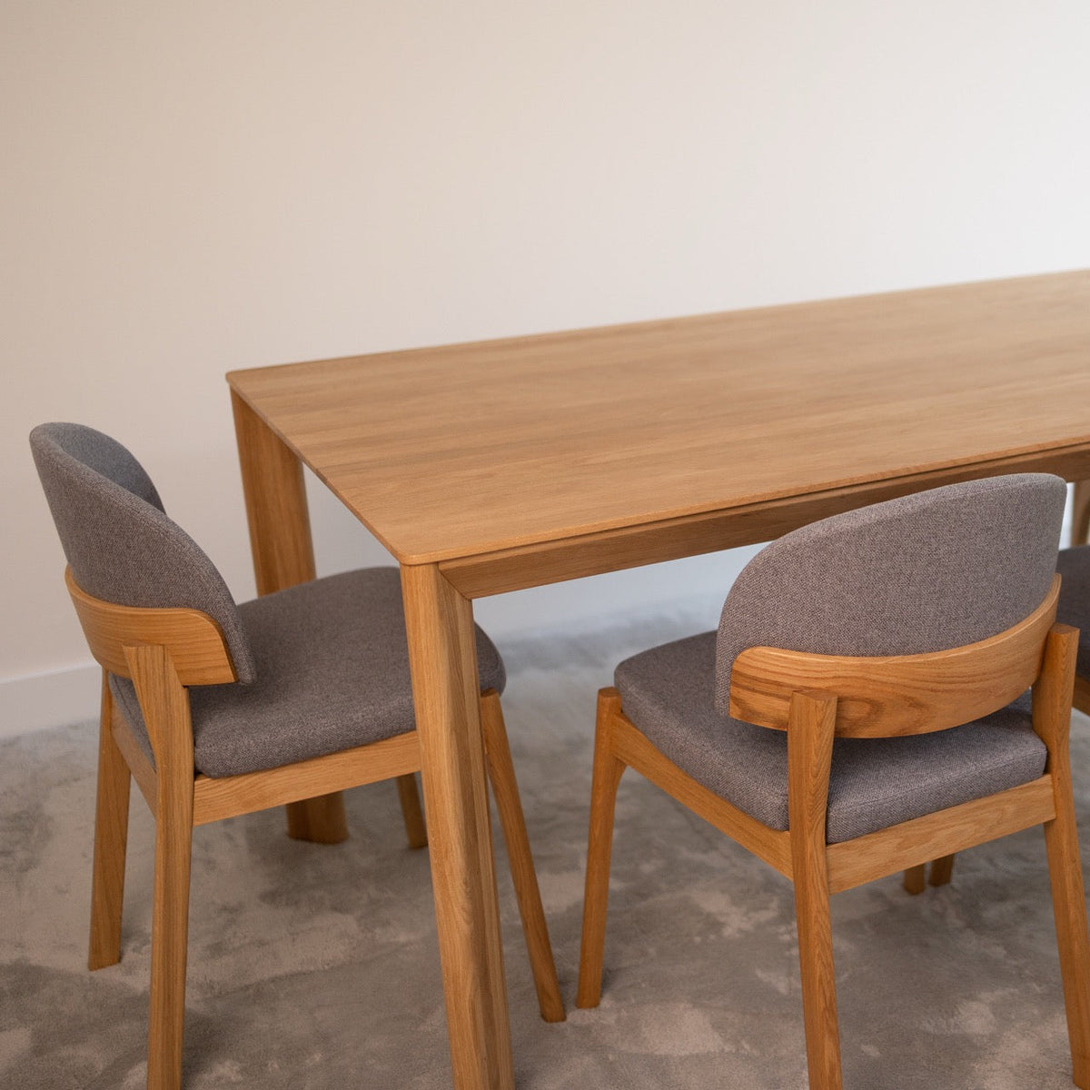 Mesa de comedor fija madera maciza de roble DITA | VESKOR