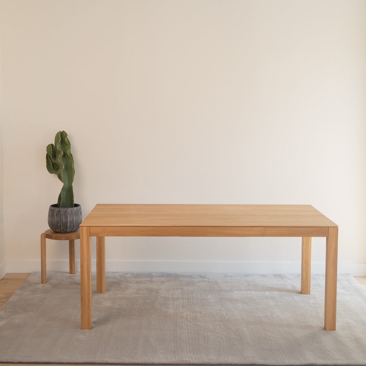 Mesa de comedor fija madera maciza de roble VERDI | VESKOR