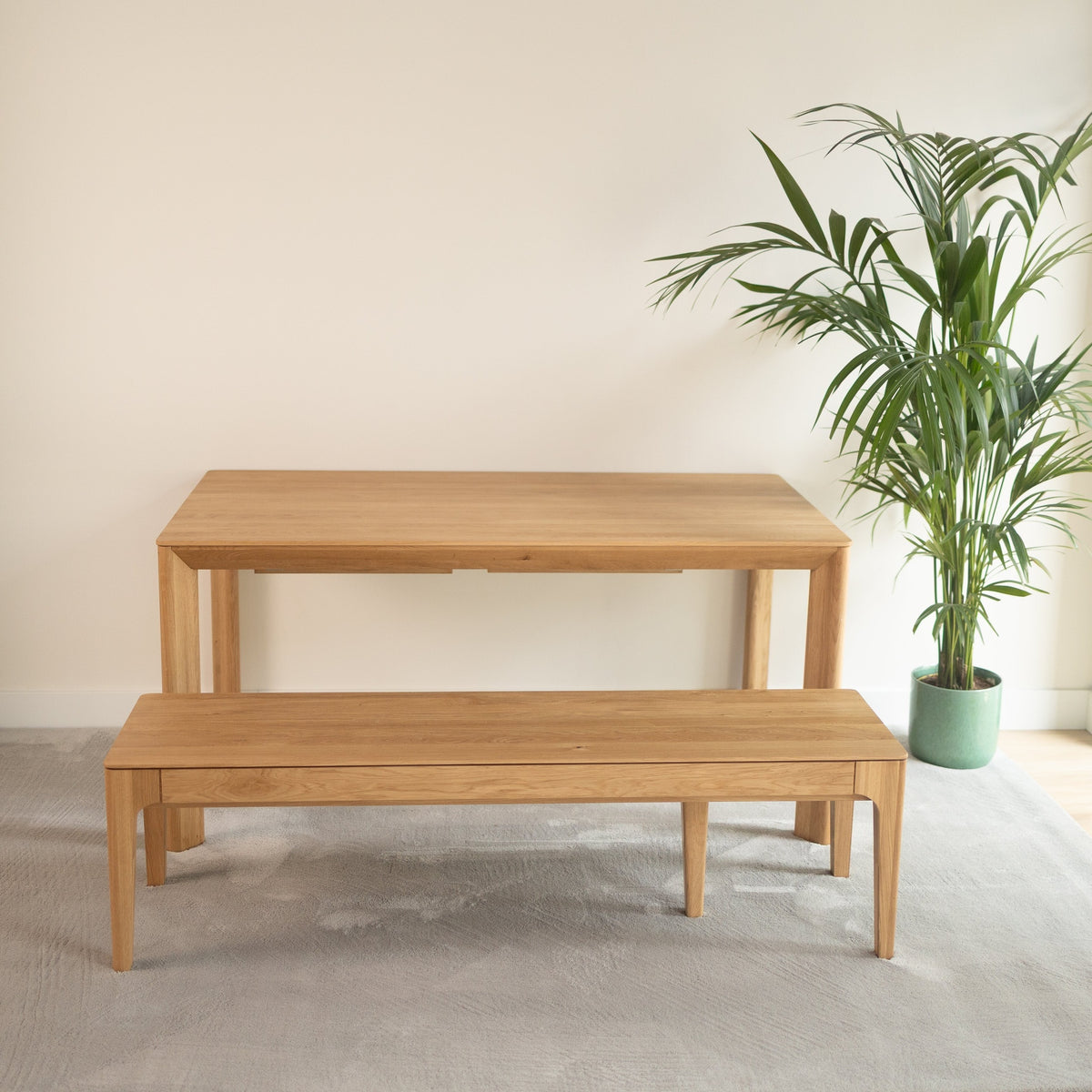 Creativ extendable solid oak bench | VESKOR