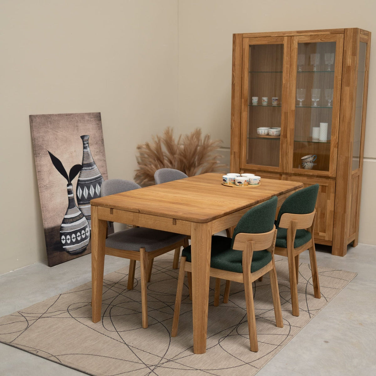 Pack de 2 o 4 sillas de madera maciza de roble Astrid | VESKOR