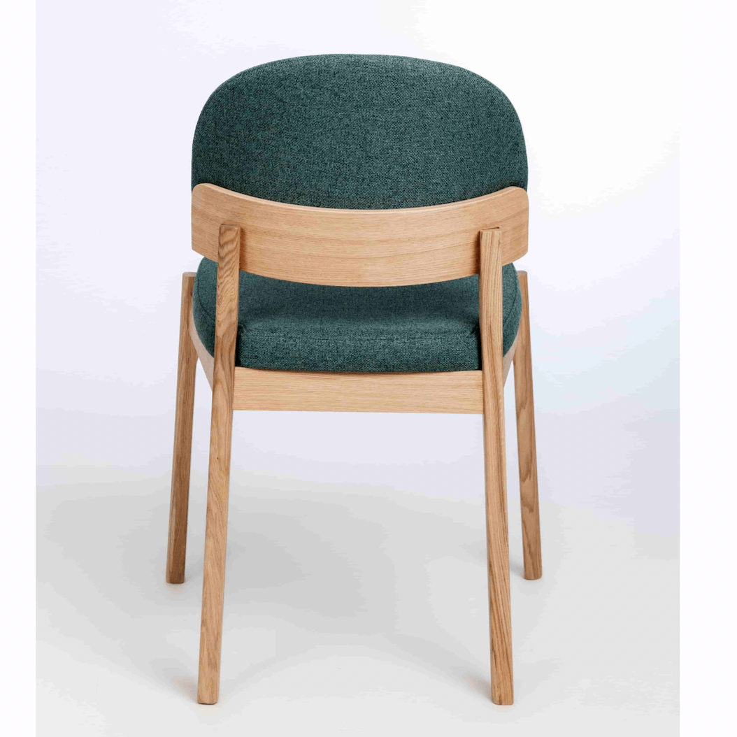 Pack de 2 o 4 sillas de madera maciza de roble Astrid | VESKOR