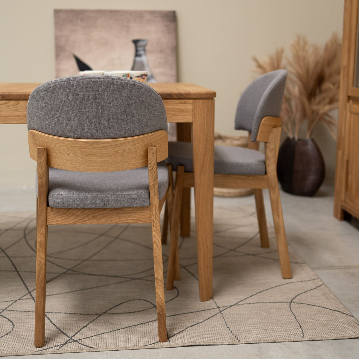 Pack de 2 o 4 sillas de madera maciza de roble Astrid | VESKOR