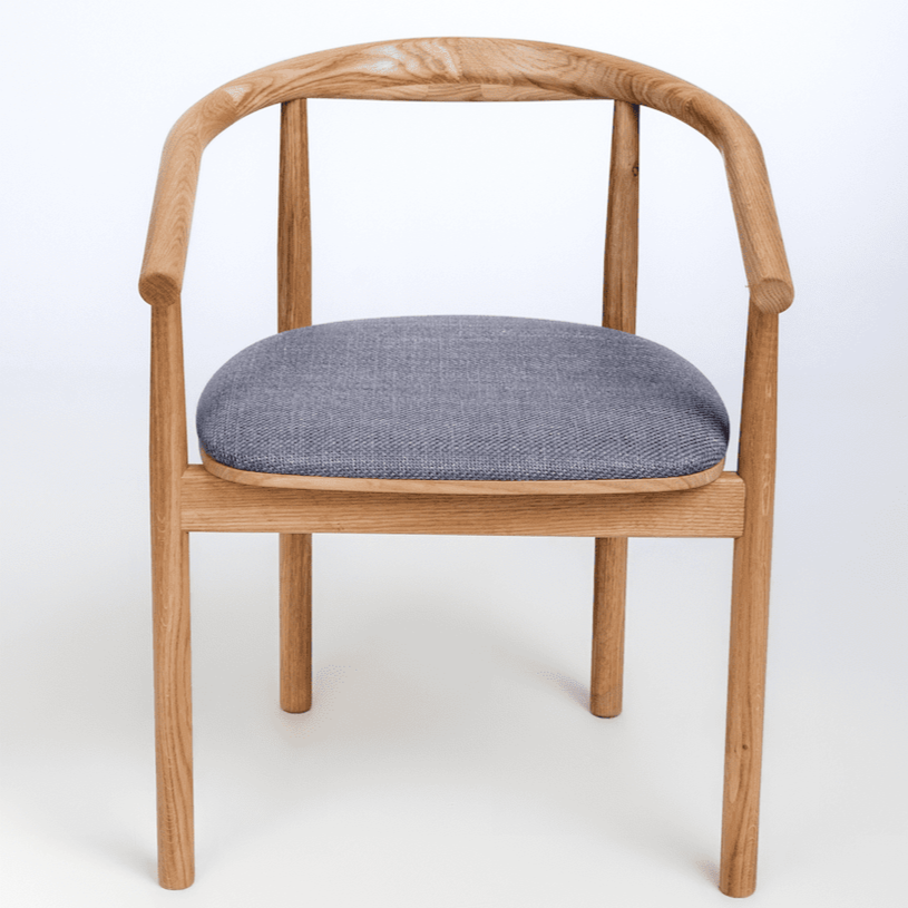 Pack de 2 o 4 Sillas de Madera Maciza de Roble Tapizadas Lea | NordicStory