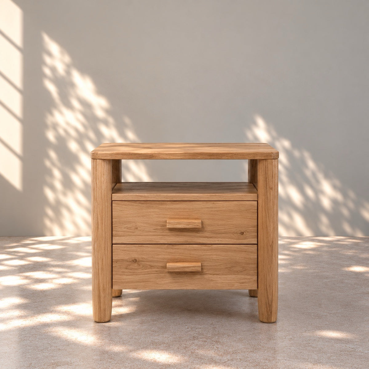 Aura solid oak nightstand | VESKOR