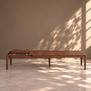 Banco de madera maciza de Nogal extensible Creativ | VESKOR
