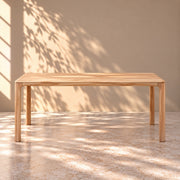 Mesa de comedor fija de madera maciza haya MONDO | VESKOR