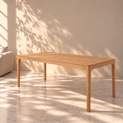 Mesa de comedor fija madera maciza de haya CREATIV | VESKOR