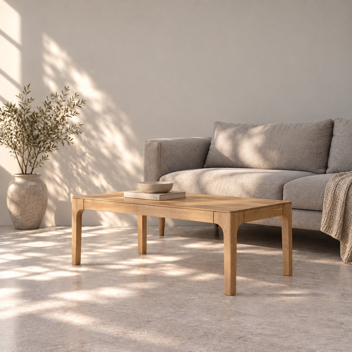 Mesa de centro madera maciza de roble CREATIV | VESKOR
