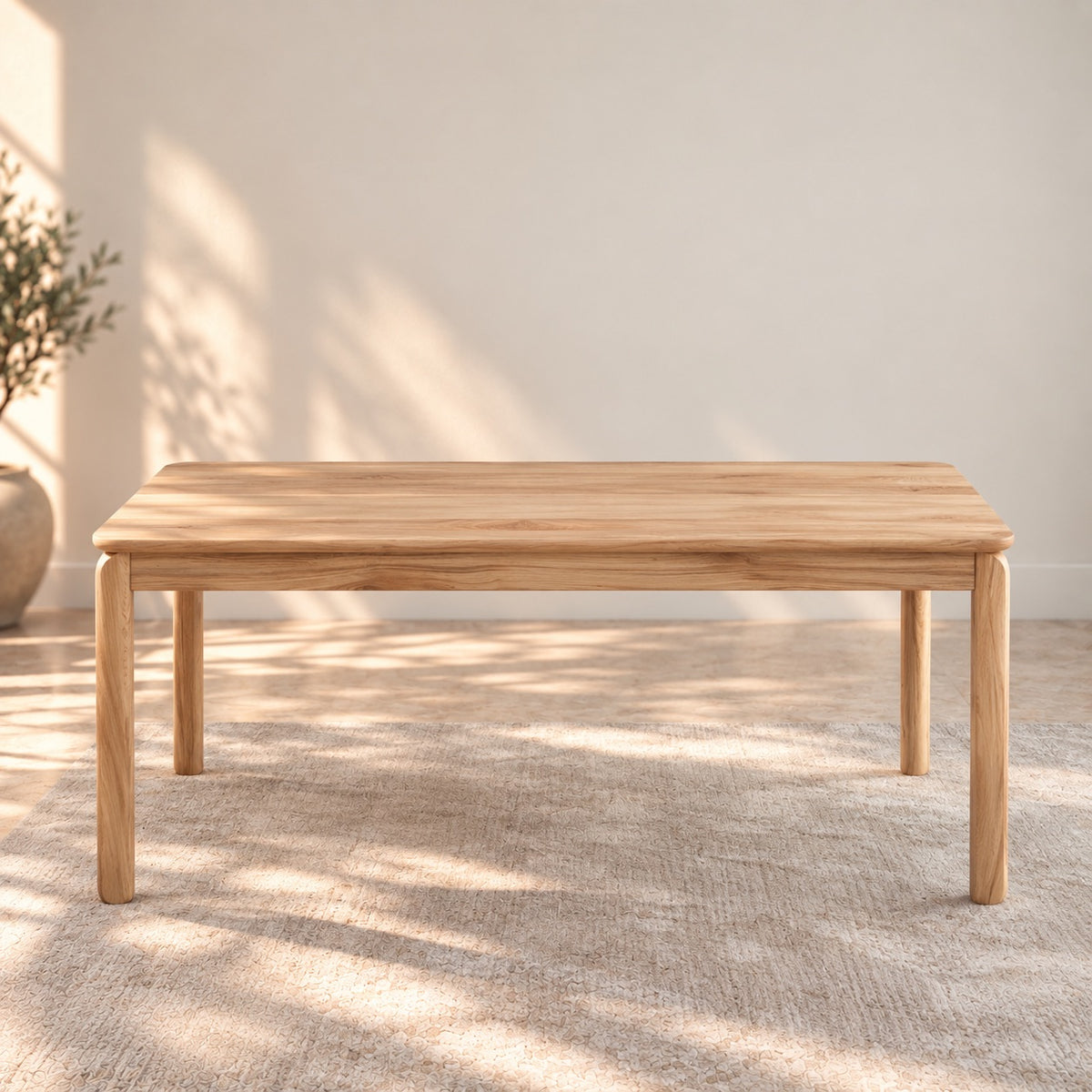 Mesa de comedor fija madera maciza de haya GOLF | VESKOR