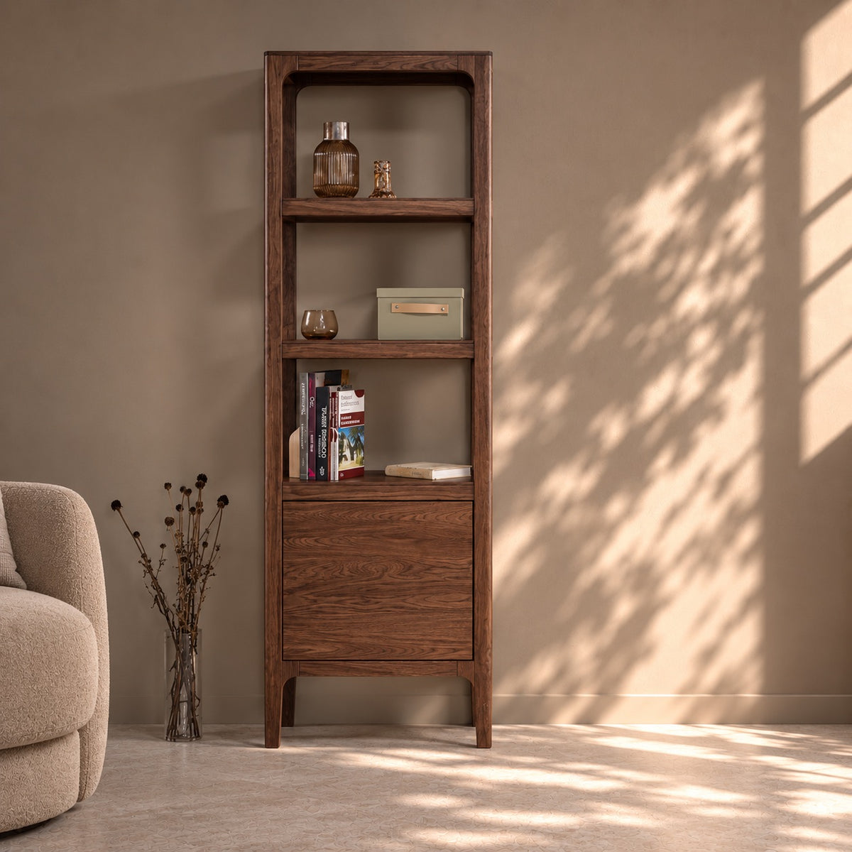 Librería de madera maciza de Nogal Creativ | VESKOR