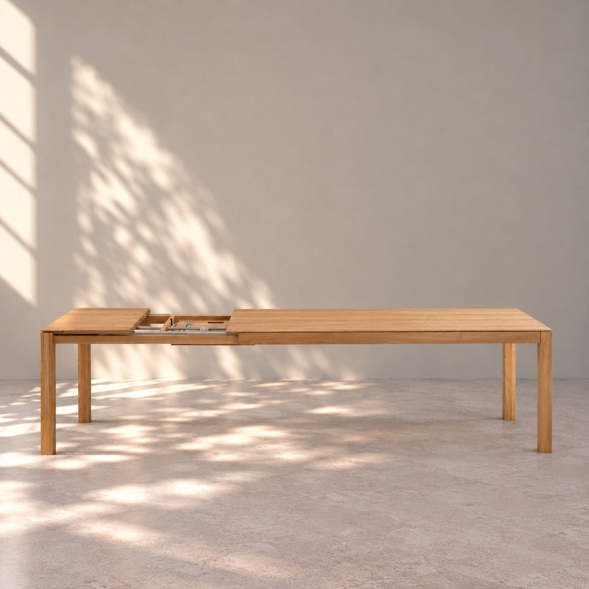 Mesa de comedor extensible madera maciza de roble VERDI | VESKOR