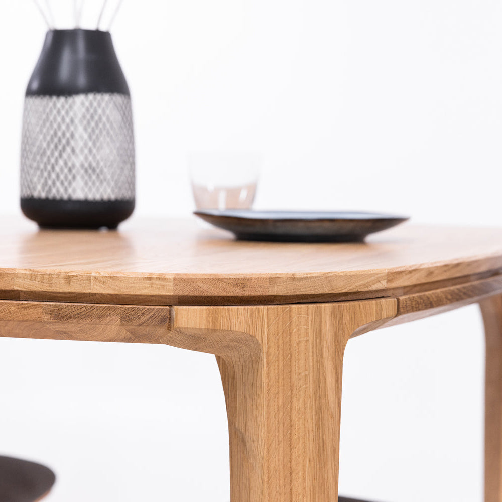 Mesa de comedor extensible madera maciza roble IKONA | VESKOR