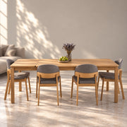 Mesa de comedor extensible madera maciza de roble GOLF | VESKOR
