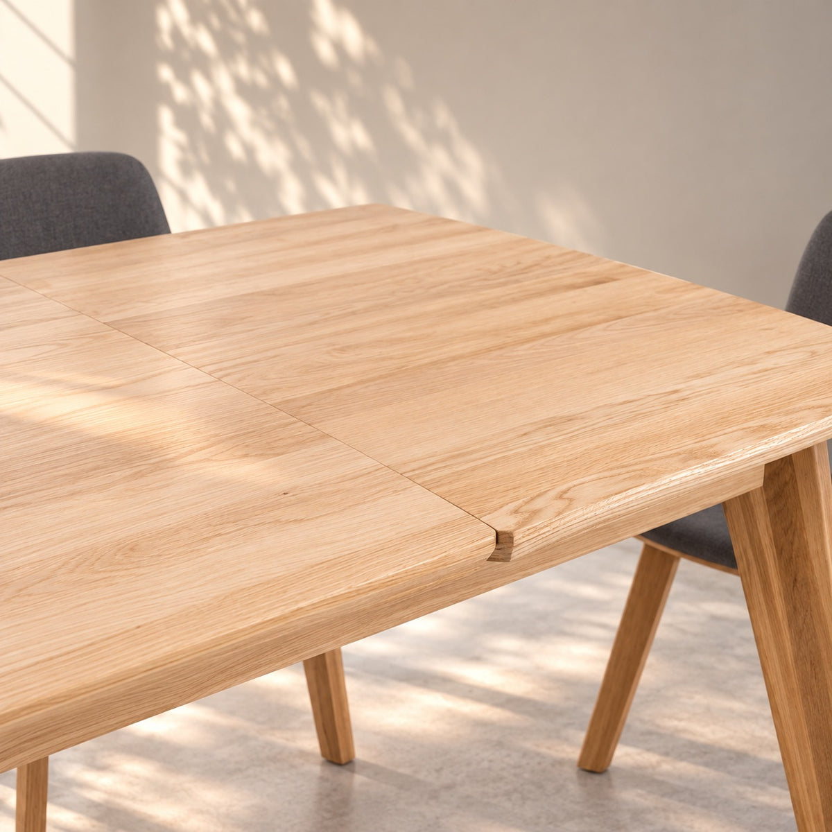 Mesa de comedor extensible madera maciza de roble KAMBIO 2 | VESKOR