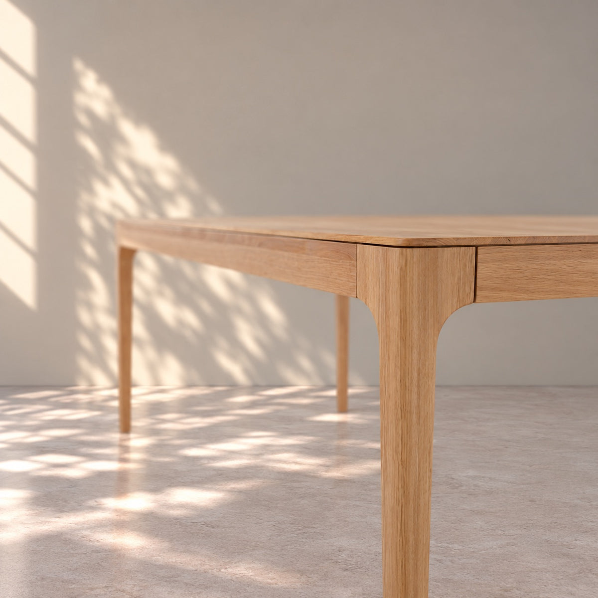 Mesa de comedor extensible madera maciza de roble CREATIV | VESKOR