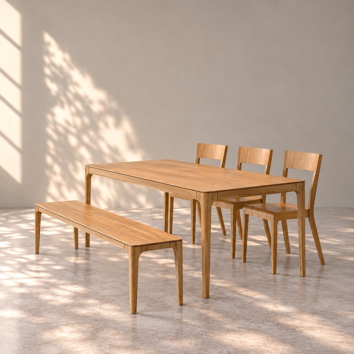 Mesa de comedor extensible madera maciza de roble CREATIV | VESKOR