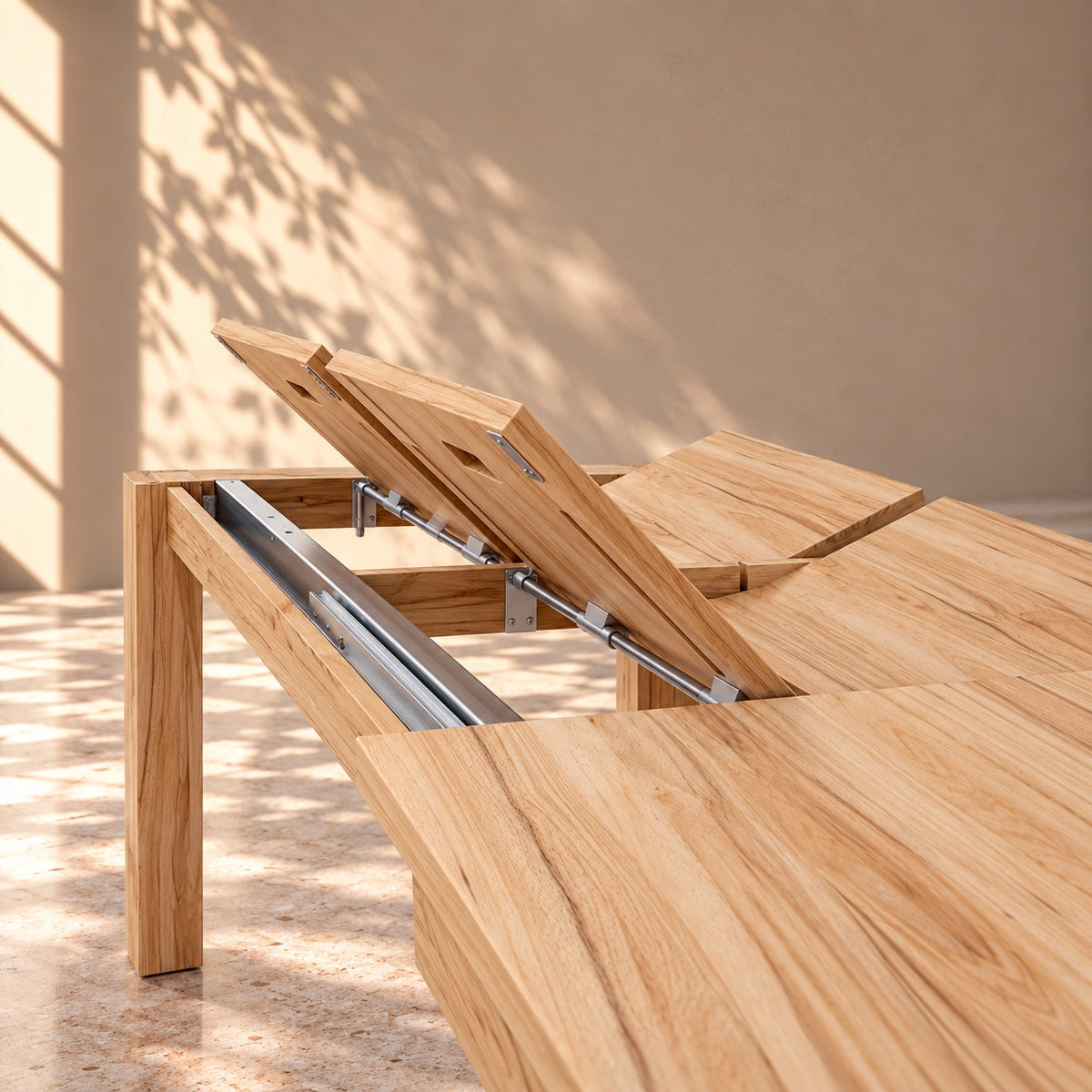 Mesa de comedor extensible madera maciza de haya LUX 2020 | VESKOR