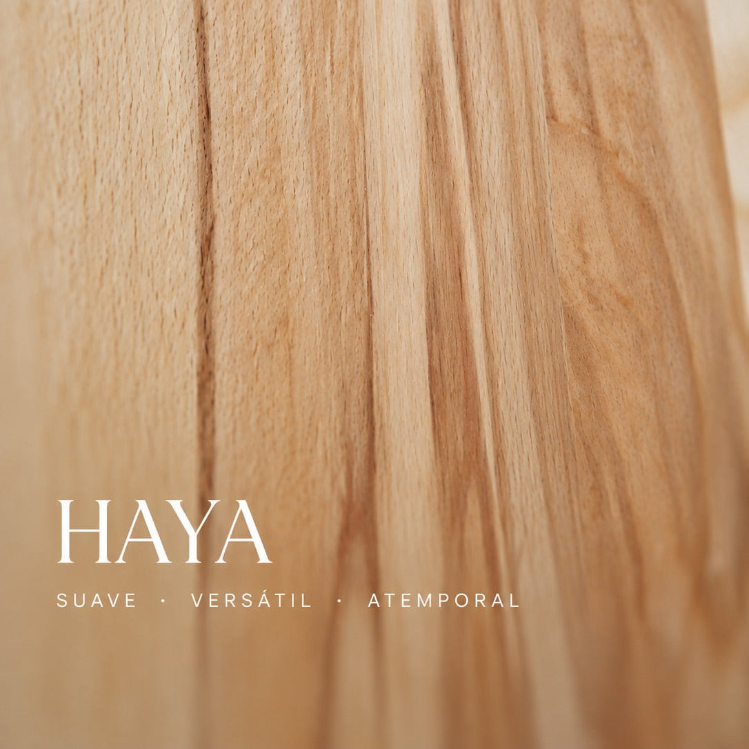 Mesa de comedor de madera maciza de haya fija Bond | VESKOR