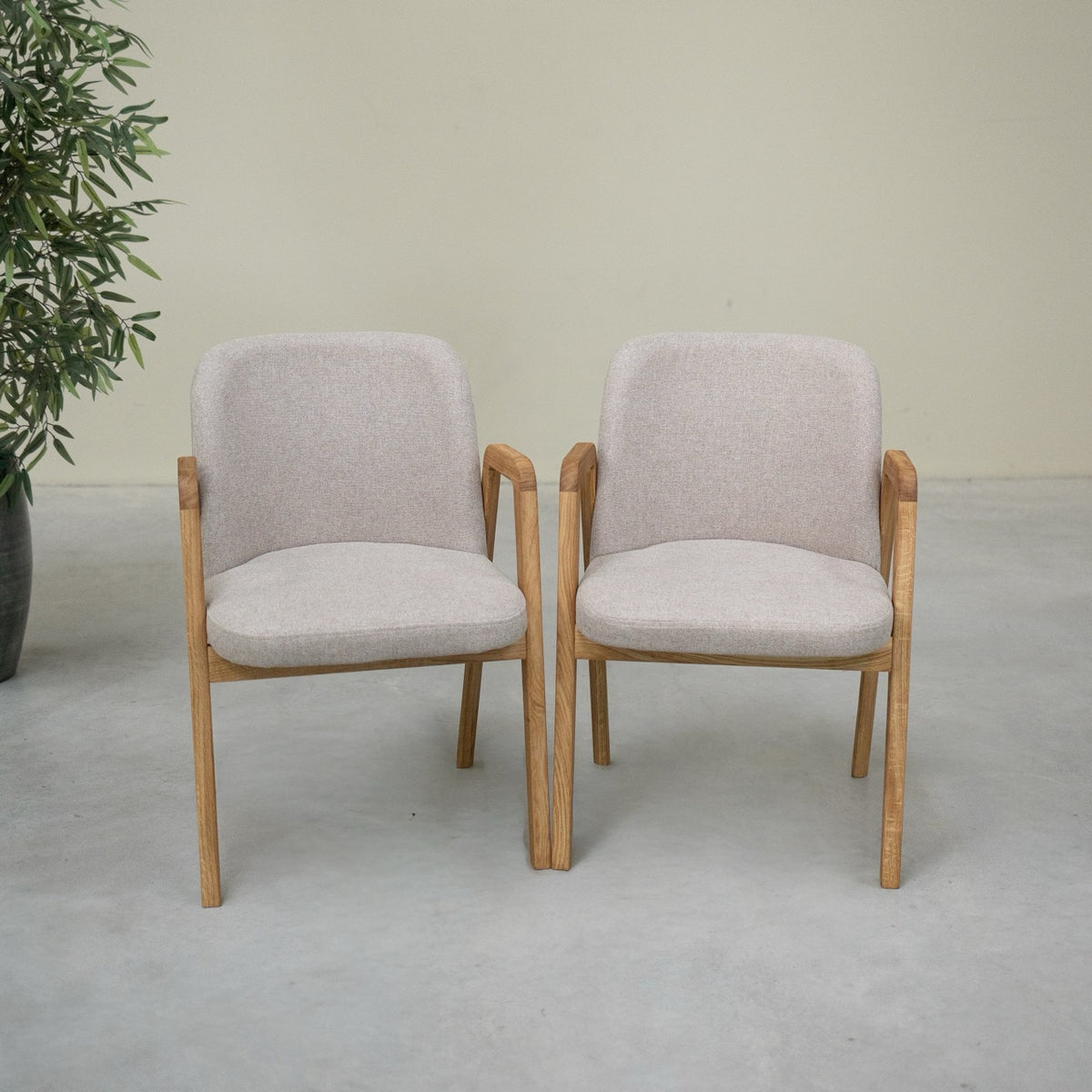 Set of 2 or 4 solid oak wood chairs Chill | VESKOR