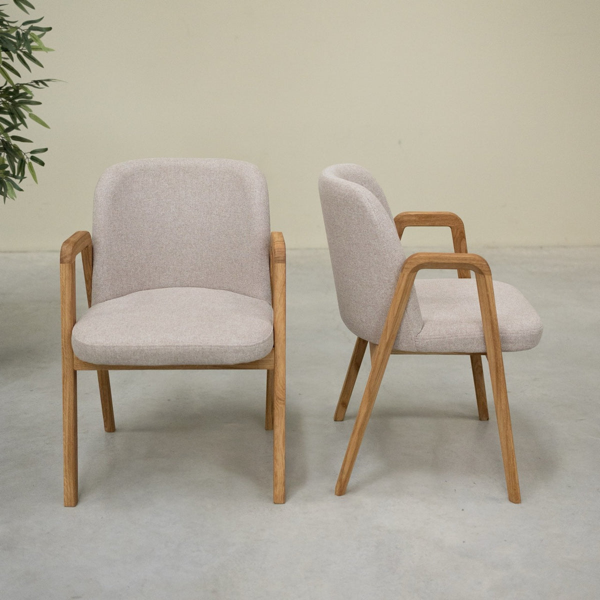 Set of 2 or 4 solid oak wood chairs Chill | VESKOR