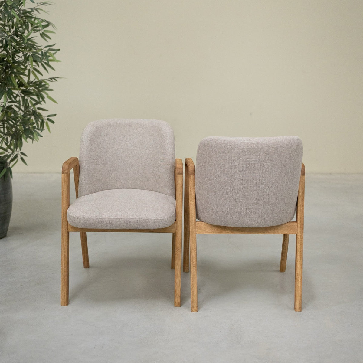 Set of 2 or 4 solid oak wood chairs Chill | VESKOR