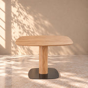 Mesa de comedor fija madera maciza de haya LUNA | VESKOR