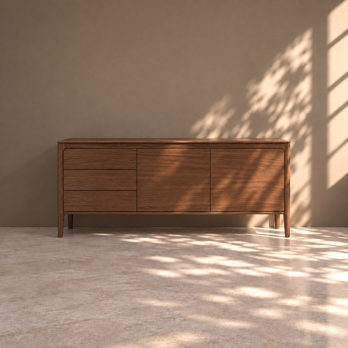 Aparador de madera maciza de Nogal Creativ 72 | VESKOR