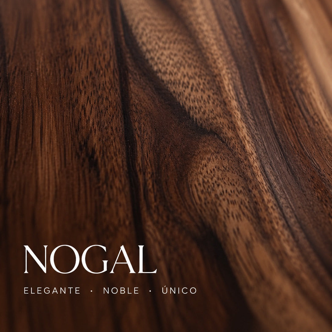 Mesa de comedor extensible de madera maciza de nogal TOKIO | VESKOR