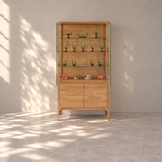 Vitrina de madera maciza roble CREATIV | VESKOR