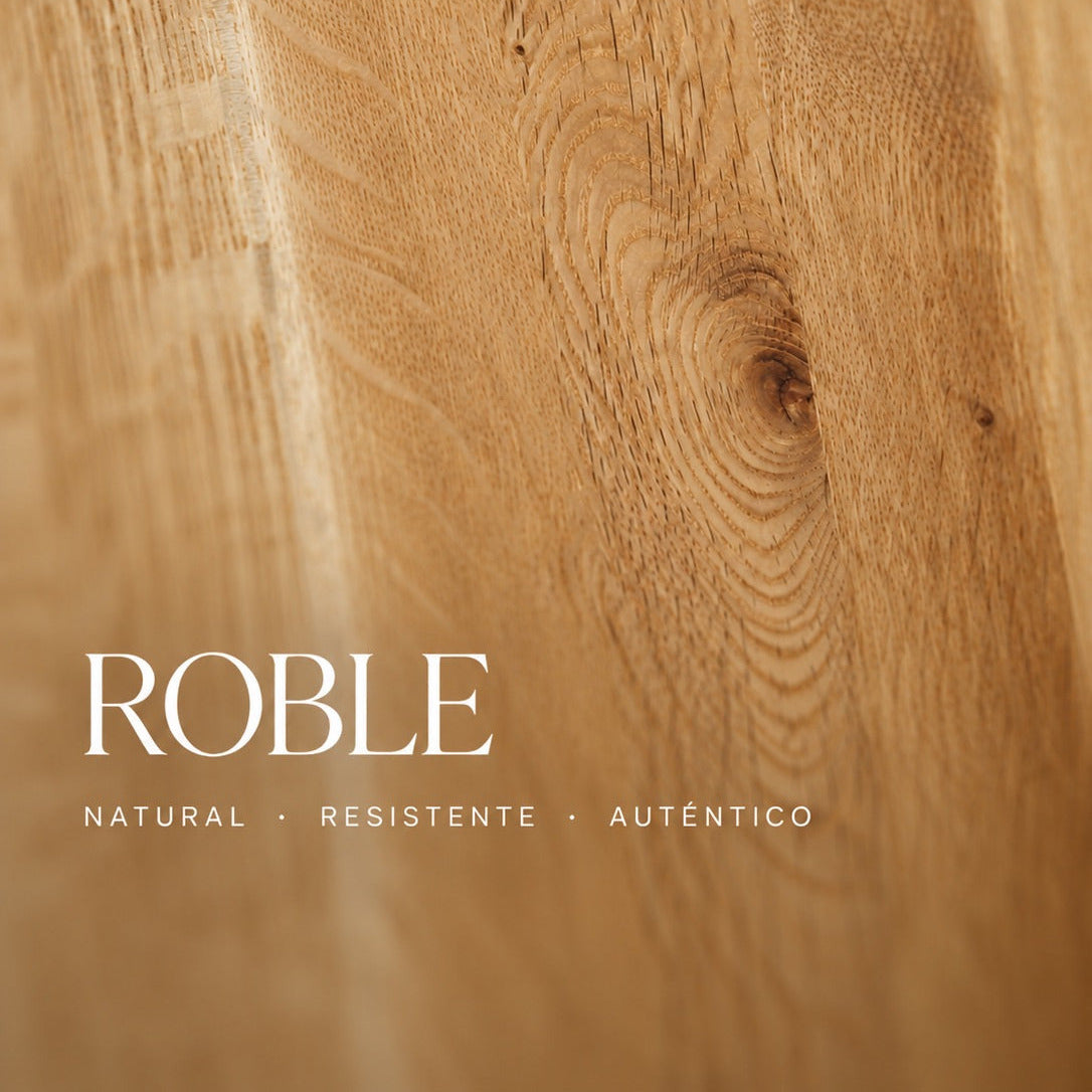 Mesa de comedor de madera maciza de roble fija Kambio | VESKOR