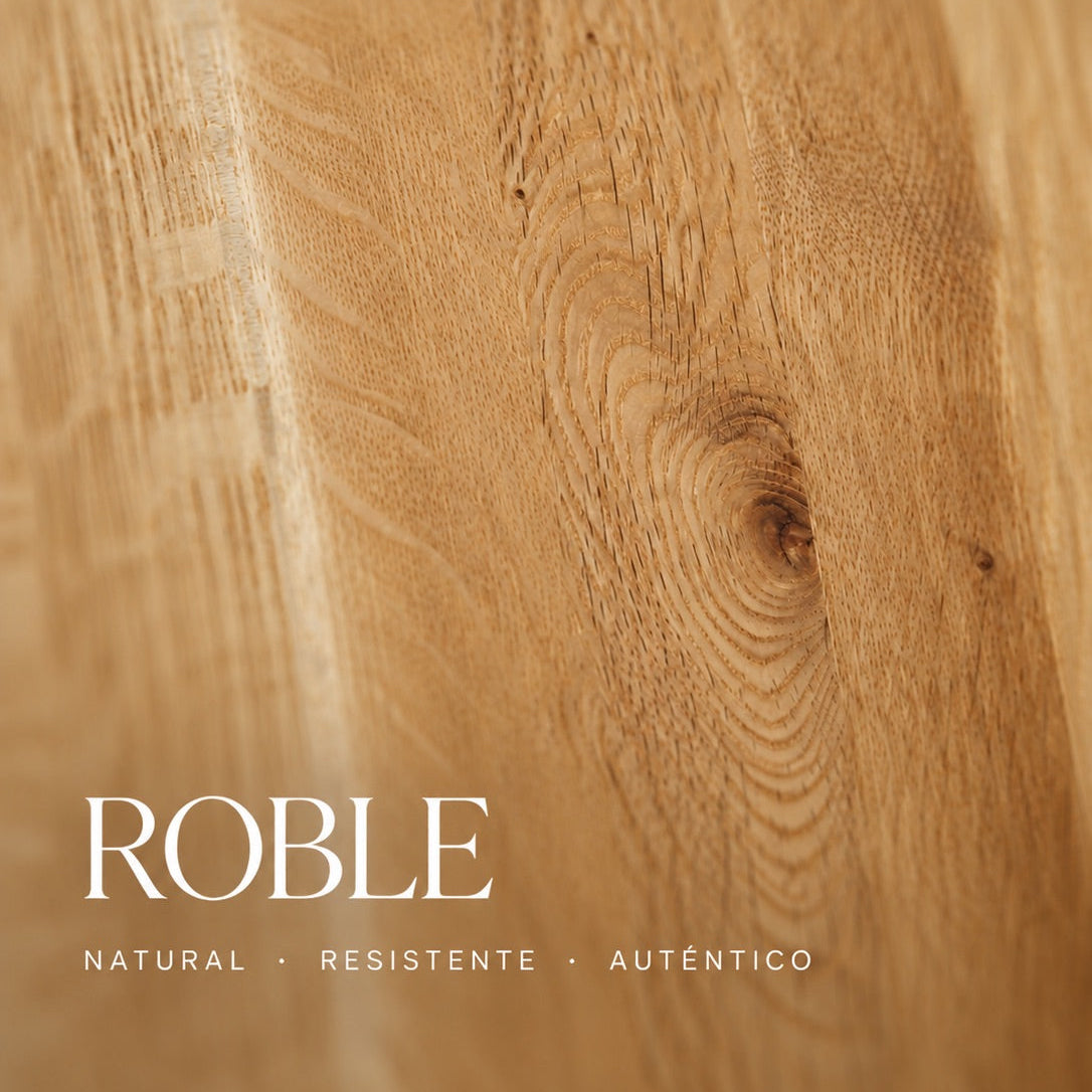 Mesa de noche de madera maciza de roble AURA | VESKOR