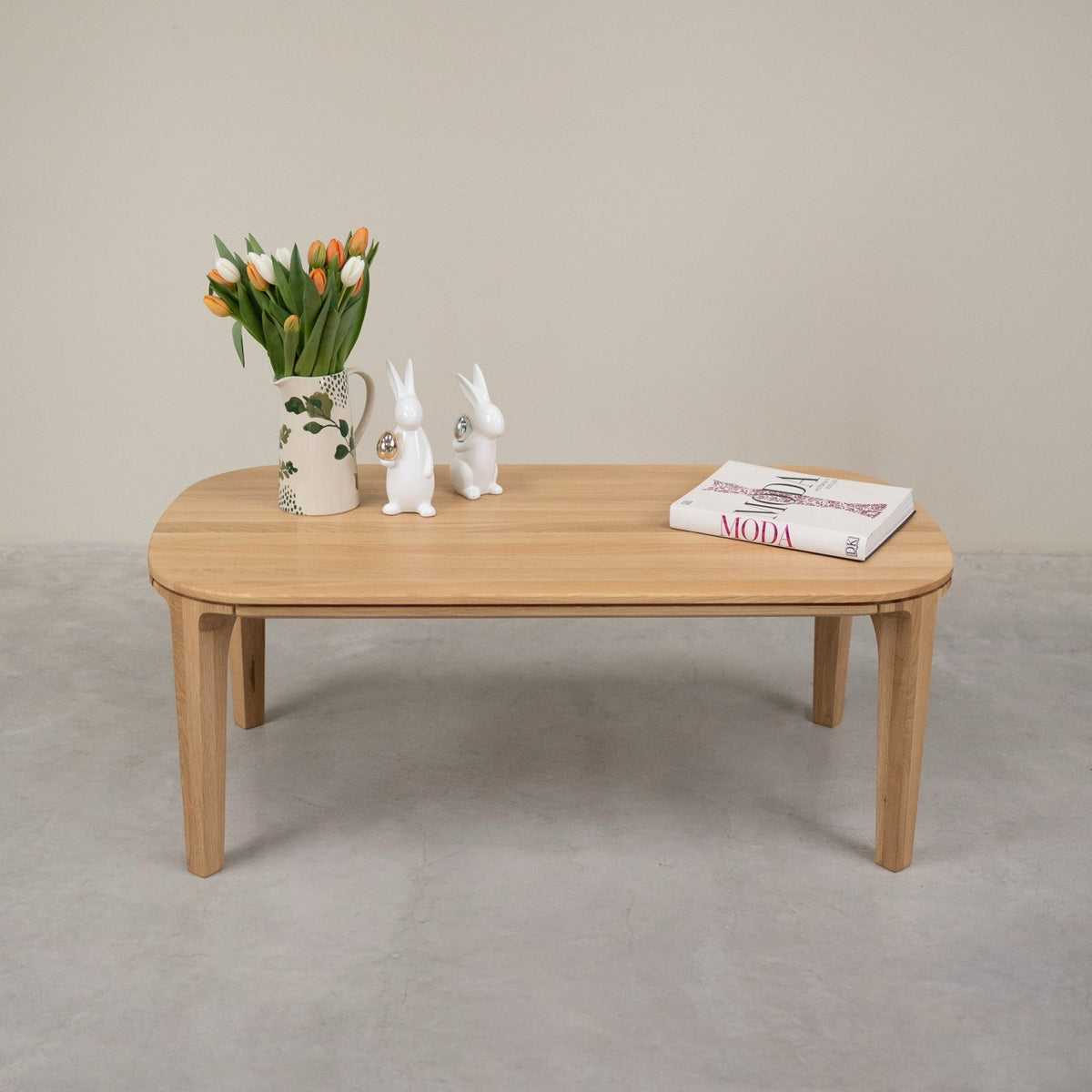 Mesa de centro madera maciza roble IKONA | VESKOR