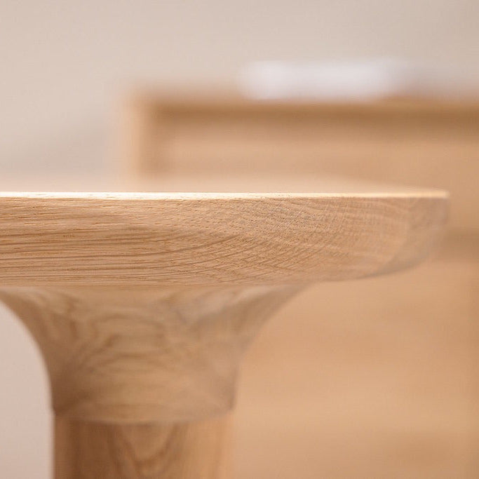 Mesa de comedor de madera maciza de haya fija Bond | VESKOR