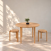 Mesa de comedor de madera maciza de roble fija Bond | VESKOR