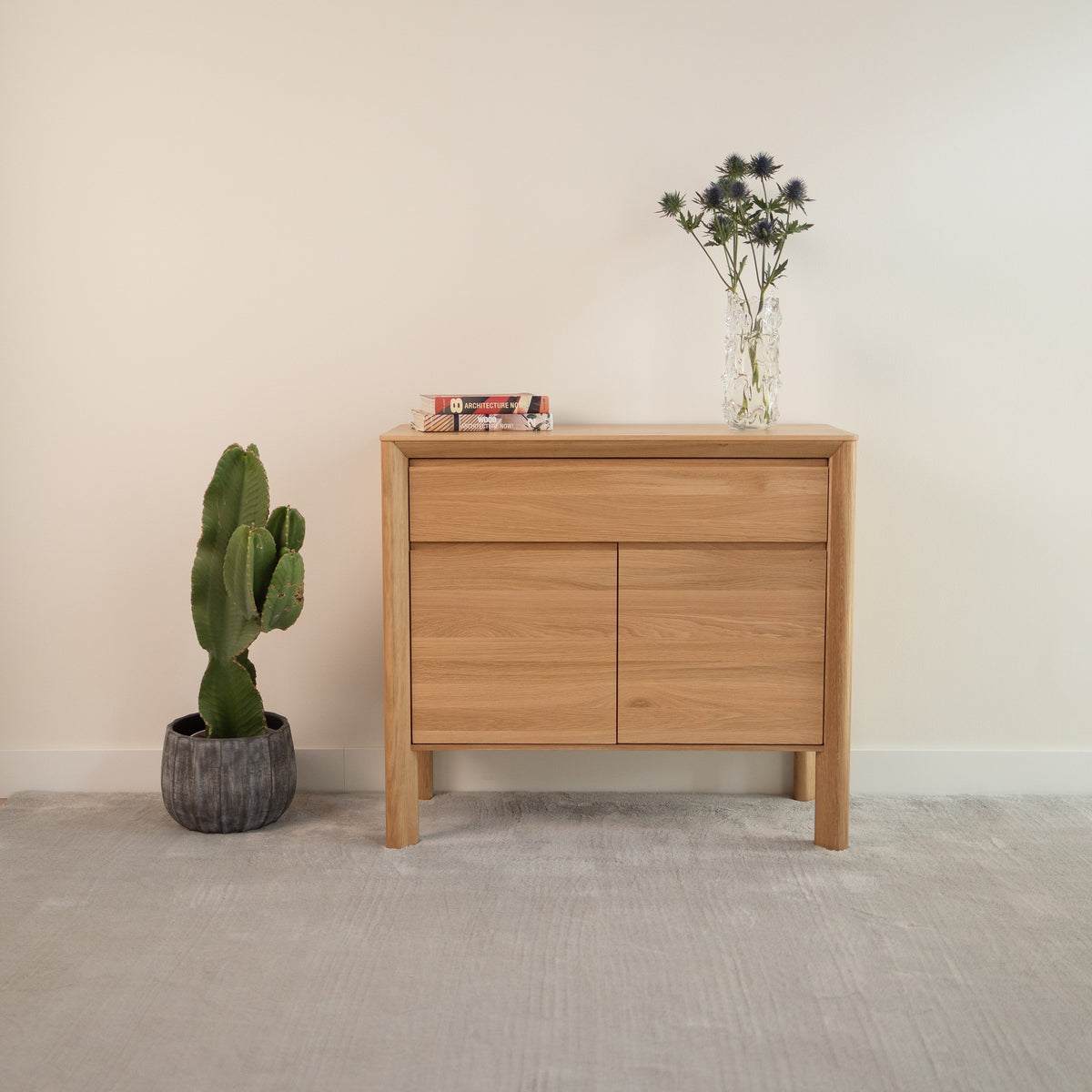 Aparador de madera maciza de Roble Dita 90 | VESKOR