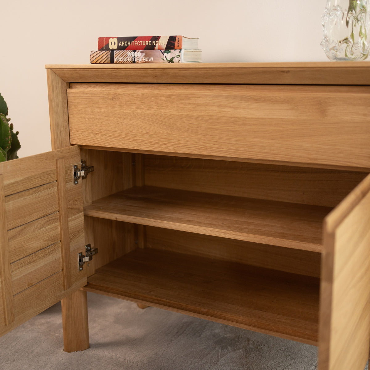 Aparador de madera maciza de Roble Dita 90 | VESKOR