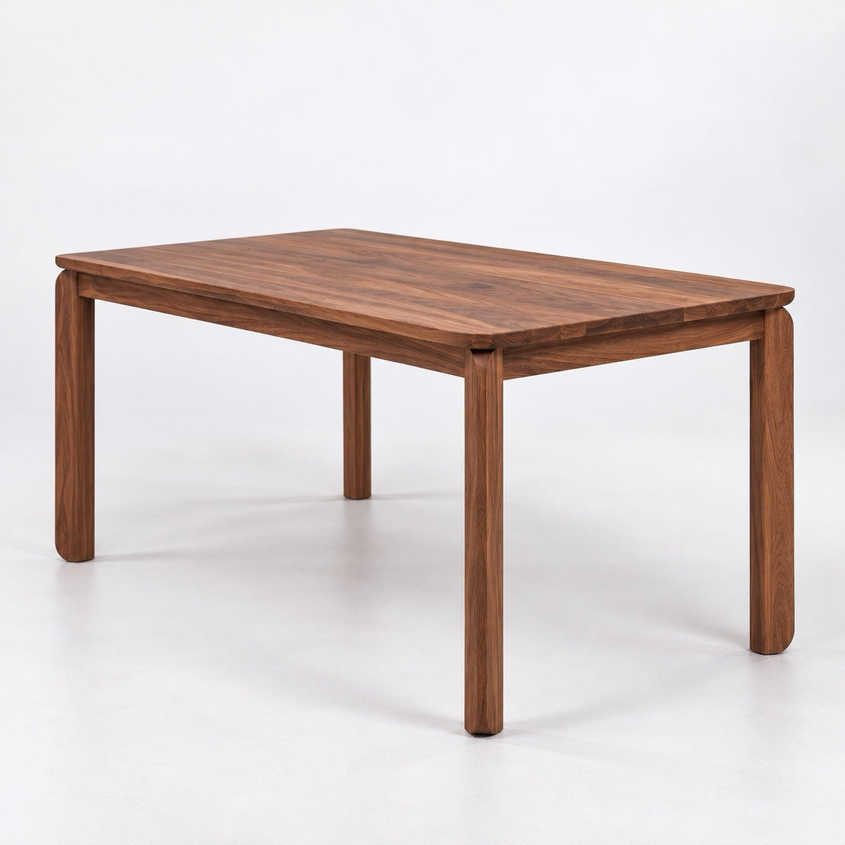 Mesa de comedor de madera maciza de nogal extensible Golf | VESKOR