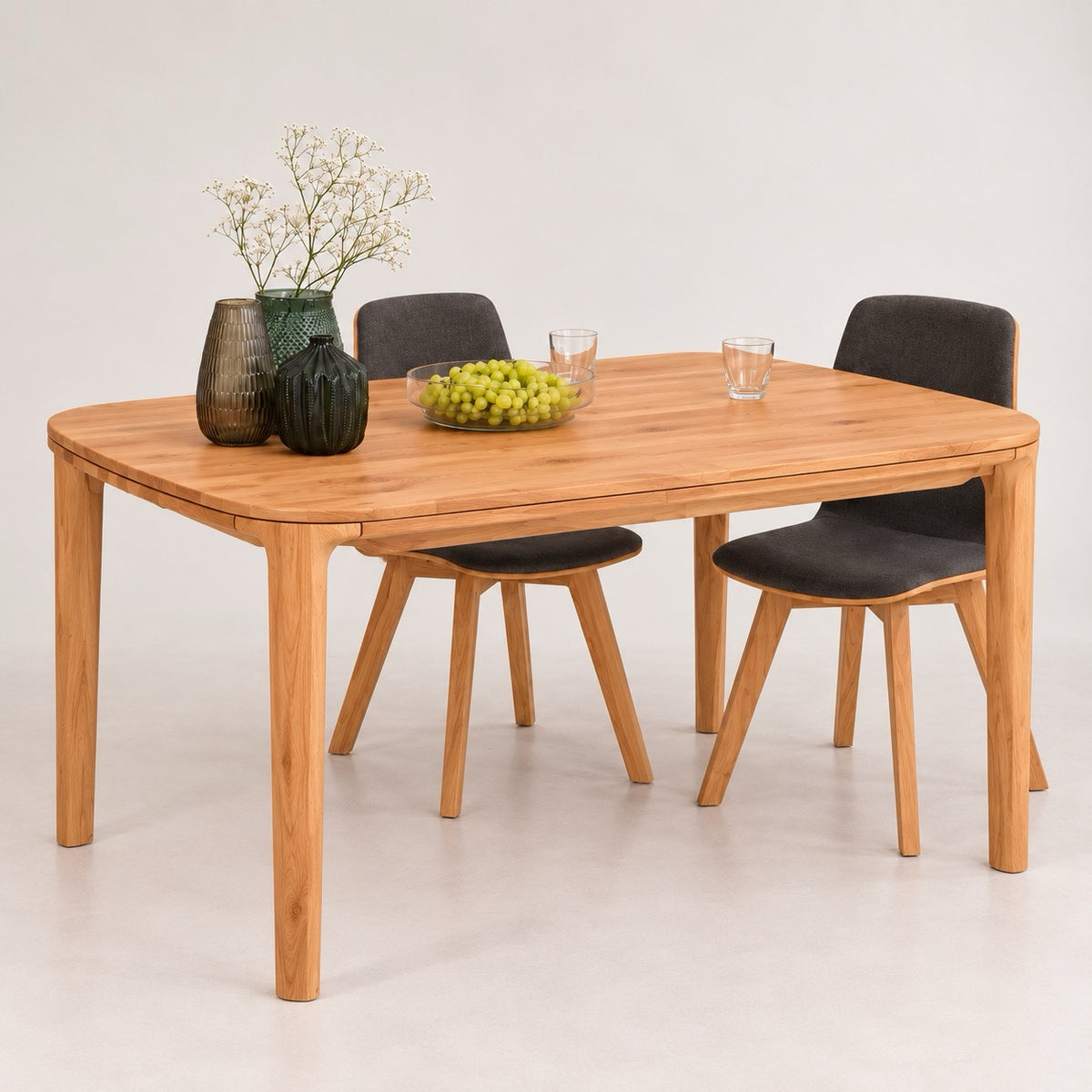 Mesa de comedor fija madera maciza de haya IKONA | VESKOR
