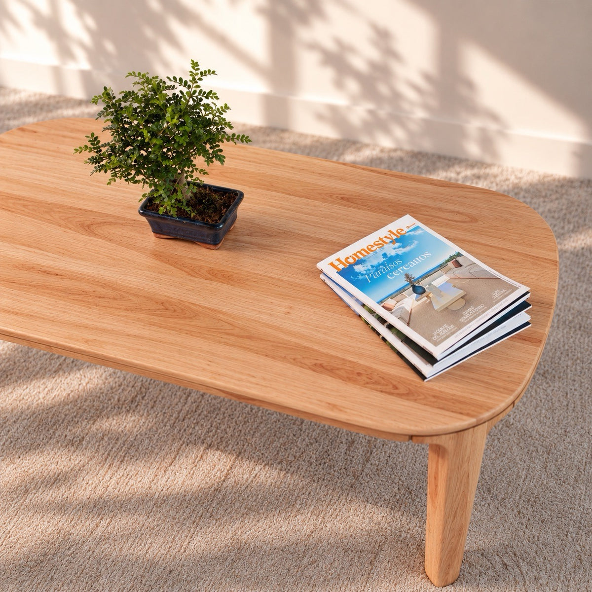 Mesa de centro madera maciza haya IKONA | VESKOR