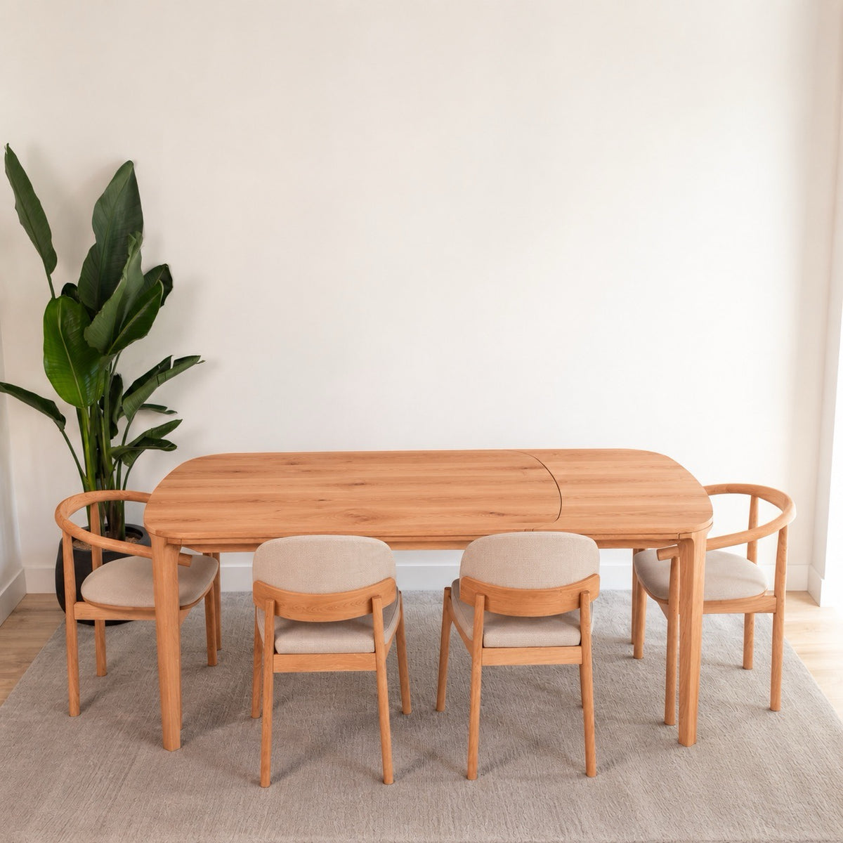 Mesa de comedor extensible madera maciza de haya IKONA | VESKOR