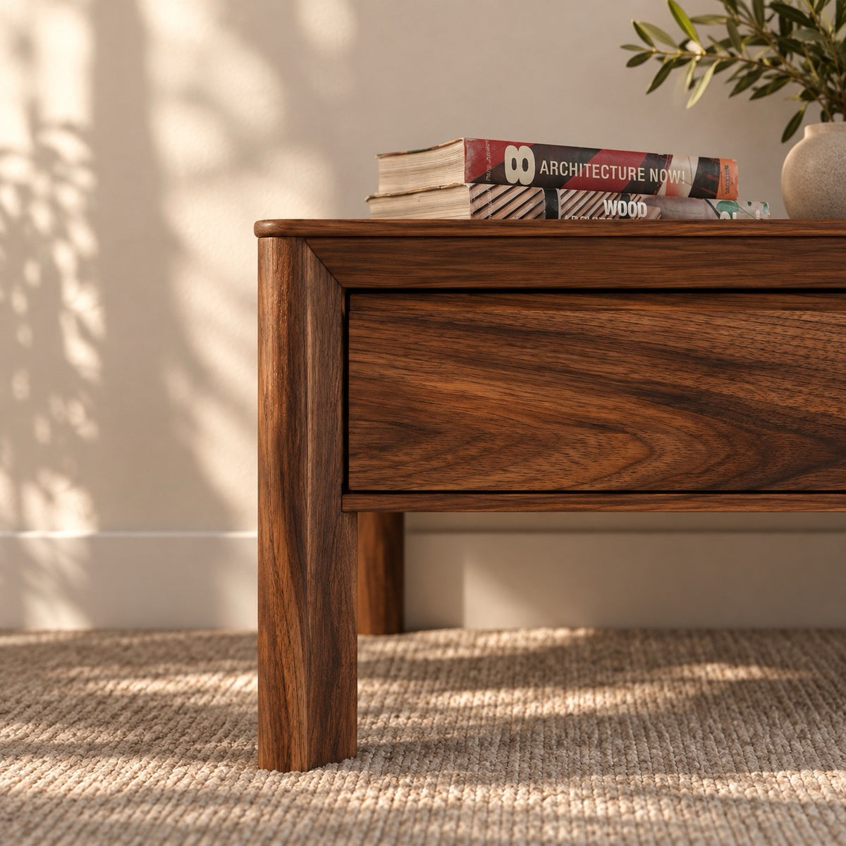 Mueble de TV de madera maciza de Nogal Dita | VESKOR