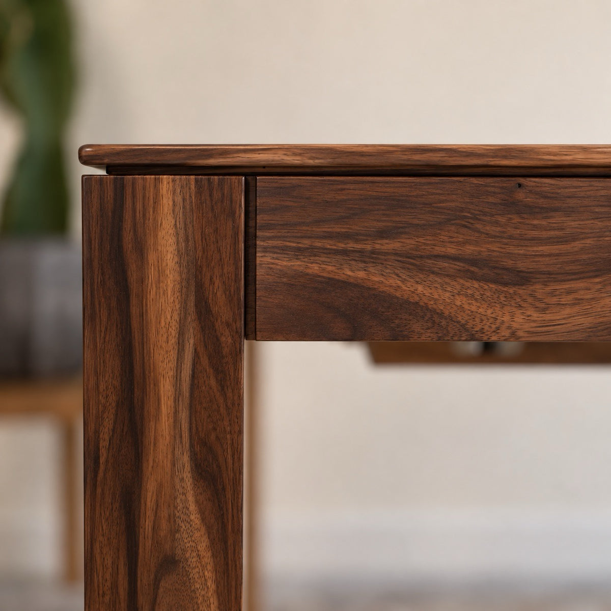 Mesa de comedor de madera maciza de nogal fija Lux 2020 | VESKOR